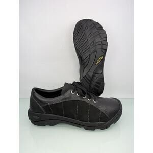 KEEN Presidio Women 8.5 EU 39 Black Leather  Walking Hiking Trail Shoe Comfort
